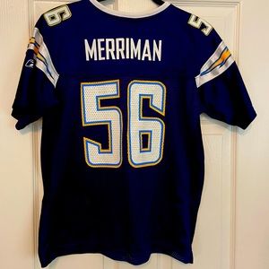 Throwback Chargers jersey women Large, Merriman